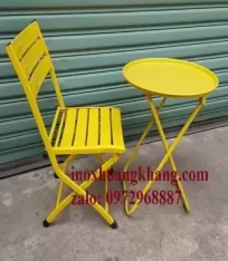 Ghế cafe mẫu mới, ghế trà chanh gấp gọn