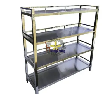 Kệ Inox 201 Mặt Phẳng 4 Tầng 1600*400*1500
