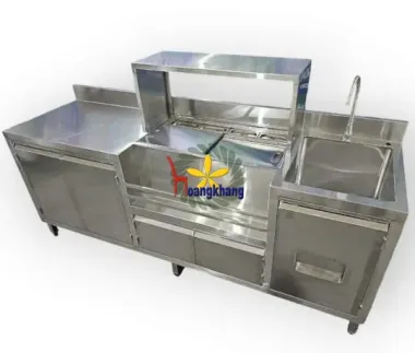 Quầy Pha Chế Inox 304 Dài 1m90