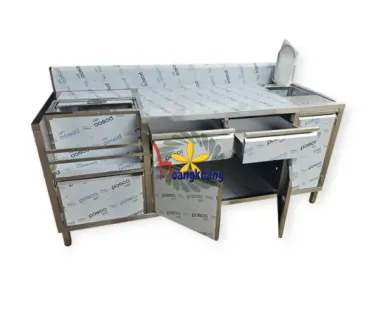 Quầy pha chế Inox 304 Kích Thước 2000 * 650 * 800/900mm