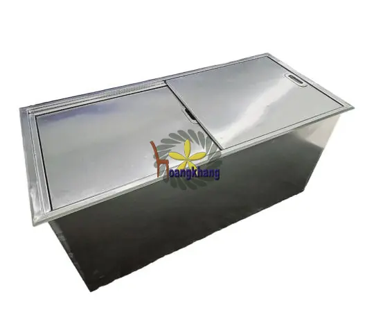 Thùng Đá Inox 201 Âm Quầy Kích Thước 800 *500 * 400mm