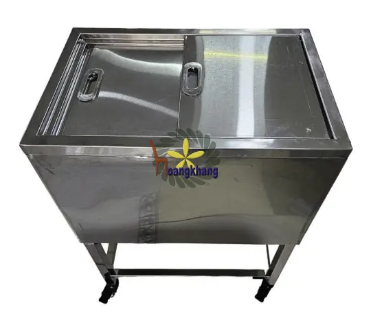 Thùng Đá Inox 304 Có Chân Kích Thước 600*400 *800