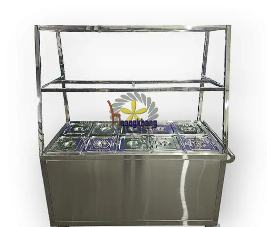 Tủ Hâm Nóng Thức Ăn 10 Khay Inox 304 